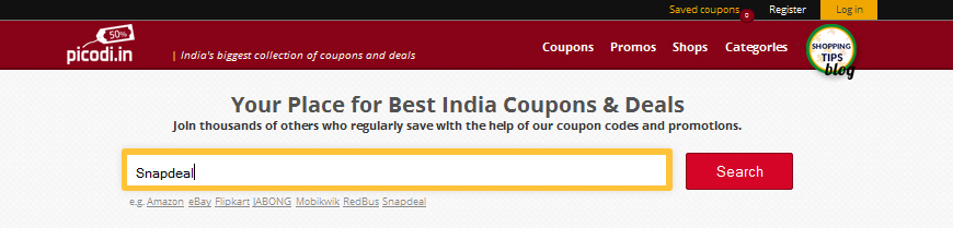 cupon-code-search-snapdeal